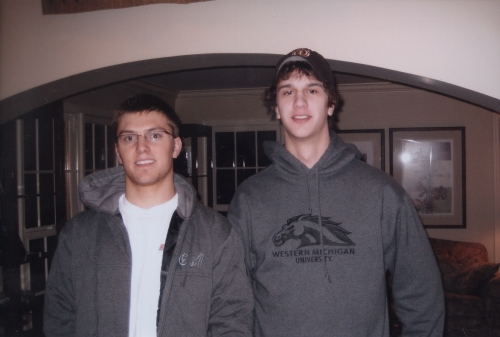 Track Palin (left) with Dan Holmes (right)